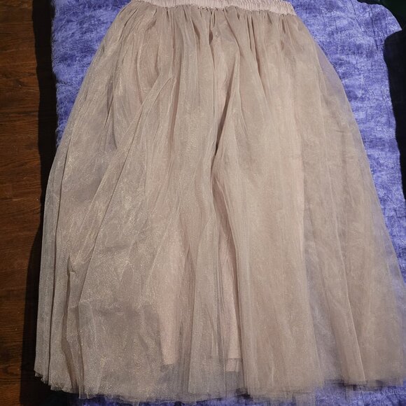 Smokey pink tulle skirt, Midi length. GORGEOUS! - Picture 1 of 2